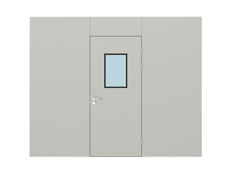 iso9001のgmp要件に対応したカラースチール製のカスタマイズ可能なフレームレスシールクリーンルームドア